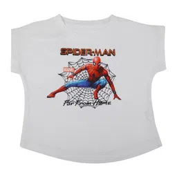 Marvel by Wear Your Mind Girls White Printed Top-picture-37
