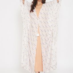 The Kaftan Company Off White Printed Maxi Gown-picture-38