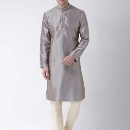 TABARD Men Silk Blend Printed Kurta-picture-25