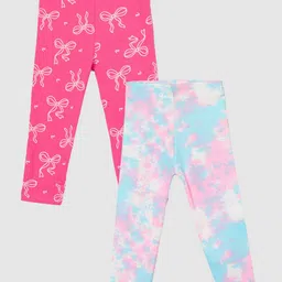 Juniors by Lifestyle Girls Pack of 2 Printed Leggings-picture-16