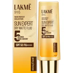 Lakme Women 9 To 5 Sun Expert Dry Matte Fluid SPF 50++++ Sunscreen- 50ml-picture-45