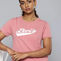 Levis Brand Logo Printed Pure Cotton T-shirt-image-16