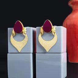 Golden Peacock WOMEN Geometric Drop Earrings-picture-20