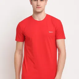 Rodamo Men Red Solid Slim Fit T-shirt-picture-22