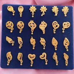 Niva Fashion Diva Beads Brass Stud Earring-image-59