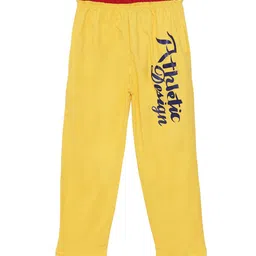 Sweet Angel Boys Yellow & Navy Blue Solid Straight-Fit Track Pants-image-38