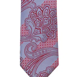 PELUCHE Blue & Red Printed Broad Tie image 3