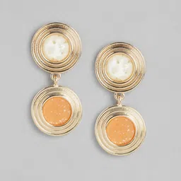 Forever New Gold-Plated Circular Drop Earrings-picture-18