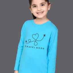 NUSYL Girls Travel Mood Printed Cotton T-shirt-picture-40