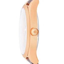 Franklord Men Brass Dial & Leather Straps Analogue Automatic Watch F-106 GNG21 A image 4