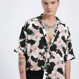 glitchez Tie & Dye Drop-Shoulder Relaxed Fit Shirt-image-61