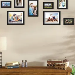 Art Street Set Of 9 Black Solid Individual Wall Photo Frames-image-8