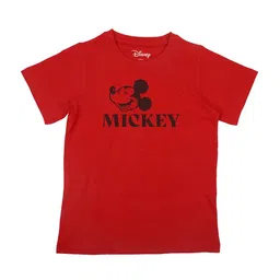 Disney by Wear Your Mind Boys Red Mickey Mouse Printed T-shirt-picture-41