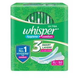 Whisper Ultra Clean XL+ Sanitary Pads - 50 Pads-picture-11