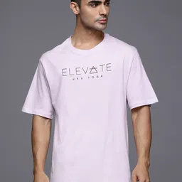 HRX by Hrithik Roshan Typography Printed Pure Cotton Relaxed Fit Yoga T-shirt-picture-45