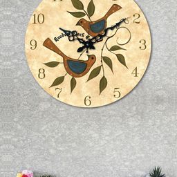 RANDOM Beige Round Printed 37.5 cm Analogue Wall Clock-picture-19
