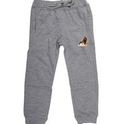 Disney by Wear Your Mind Kids Grey Melange Solid Pure Cotton Joggers-picture-49