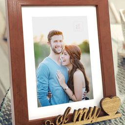 Art Street Unisex Brown & Beige Key Of My Love Individual Customize Table-Top Photo Frame-picture-22