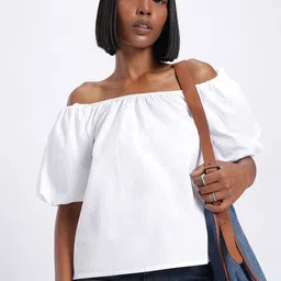 glitchez Bright White Angelic Muse Pure Cotton Top-picture-16