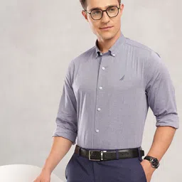 Nautica Pure Cotton Premium Slim Fit Formal Shirt-image-62