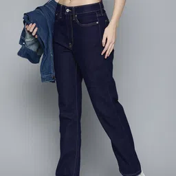 Levis Women Straight Fit Mid-Rise Stretchable Jeans-image-70