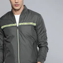 HRX By Hrithik Roshan Training Men Lt.Grey Rapid-Dry Solid Jackets-picture-33