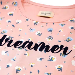 Gini and Jony Girls Floral Printed Cotton Tie-Ups Top image 2