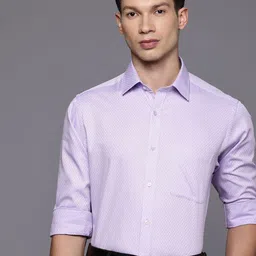 Raymond Slim Fit Textured Pure Cotton Formal Shirt-picture-26