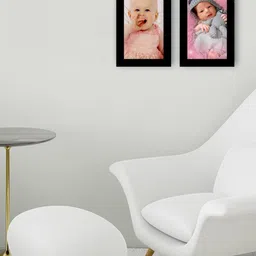 eCraftIndia Set Of 2 Black Solid Memory Wall Collage Photo Frames-image-28