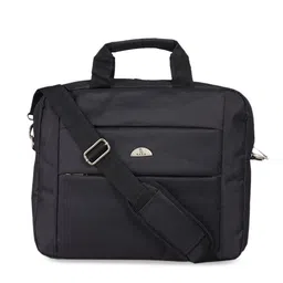 Kara Men Black Solid Laptop Bag With Detachable Sling Strap image 1