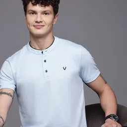 Allen Solly Henley Neck Regular Fit T-shirt-picture-44