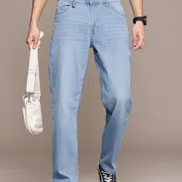 The Roadster Life Co. Men Straight Fit Light Fade Stretchable Jeans-picture-10
