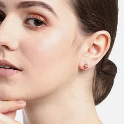 Carlton London Circular Studs Earrings image 5