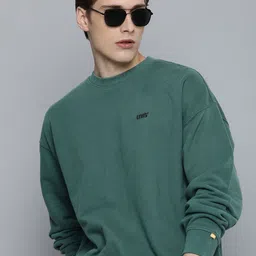 Levis Embroidered Pure Cotton Pullover Sweatshirt-image-41