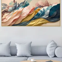 DEKORSTATION Multicoloured Abstract Canvas Painting-image-14