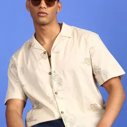 LSD Relaxed Fit Embroidered Tropical Casual Shirt-picture-18