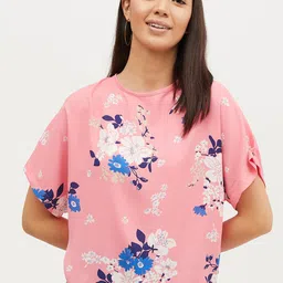Harpa Women Pink Floral Printed Top-picture-29