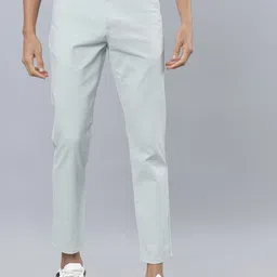 HIGHLANDER Men Green Slim Fit Solid Regular Trousers-image-19