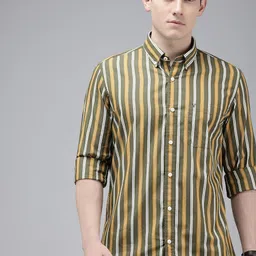 Van Heusen Sport Slim Fit Striped Pure Cotton Casual Shirt-picture-16