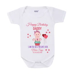 KNITROOT Infant Kids White & Red Printed Bodysuit-picture-24