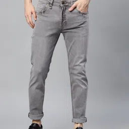 Roadster Men Grey Slim Fit Mid-Rise Clean Look Stretchable Jeans-picture-19