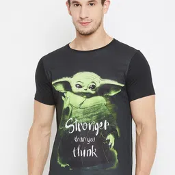 STAR WARS Men Black Printed Round Neck T-shirt-picture-23