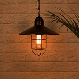 Fos Lighting Gold-Toned Farmhouse Style Antique Pendant Lamp-picture-0