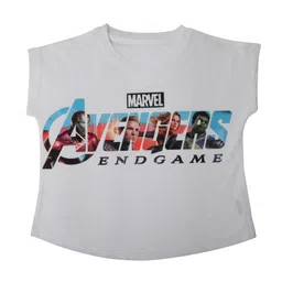 Marvel by Wear Your Mind Girls White Printed Top-picture-19