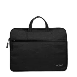 PROBUS Unisex Black Solid 14 Inch Laptop Sleeve-picture-14
