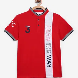 Octave Boys Red Solid Hood T-shirt-image-82