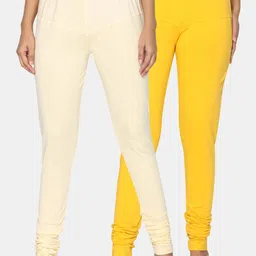 TSG Bliss Women Pack of 2 Solid Shrinkage Resistance Churidar Leggings-image-83