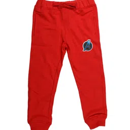 Marvel by Wear Your Mind Kids Red Solid Pure Cotton Joggers-picture-28