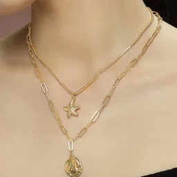 Bohey by KARATCART Gold-Plated Layered Chain-picture-17