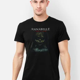 Free Authority Men Black Annabelle Printed Cotton Pure Cotton T-shirt-picture-23